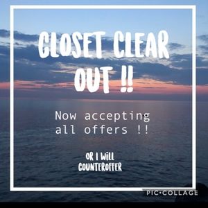 End of season clear out